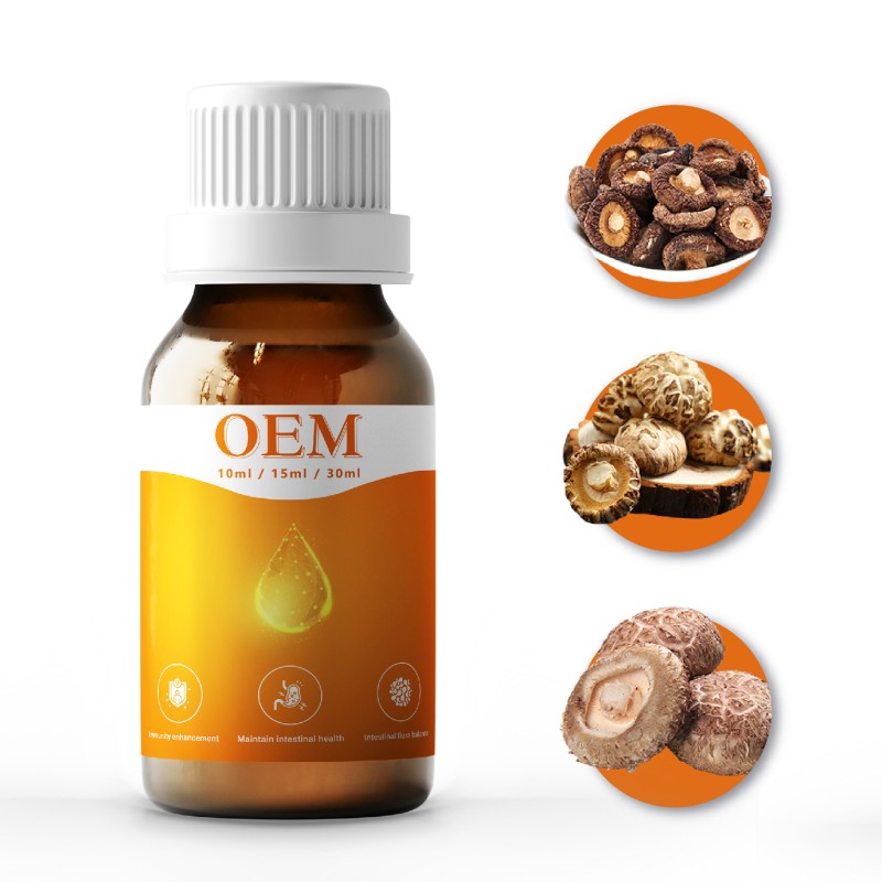 OEM/ODM Vitamin D Mushroom Extract with MCT Oil Liquid Drops Immune Support Supplement
