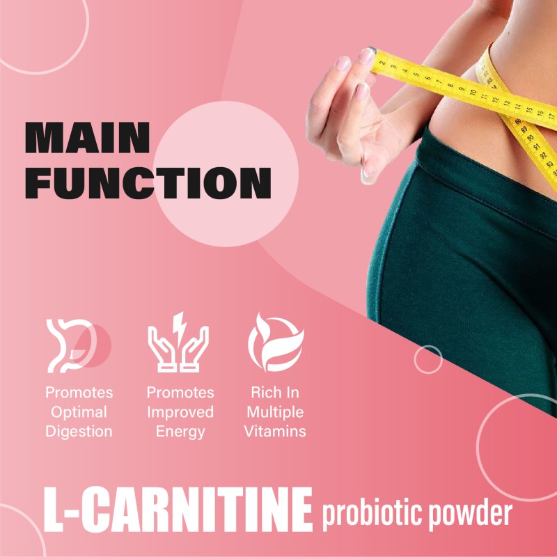 OEM Natural Weight Loss L-carnitine, Corn Silk, White Kidney Beans, Probiotics Freeze-dried Powder for Women Slimming Supplement