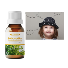 OEM Double Concentrate DHA From Algae Oil Drops DHA Omega 3 Fatty Acids Supplements for Kids & Adults