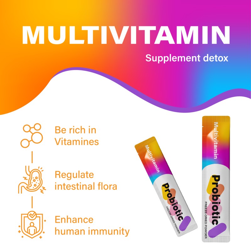 Multivitamin Supplement Private Label Wholesale Calcium Iron Zinc Selenium Ingredients Probiotic Freeze-dried Powder