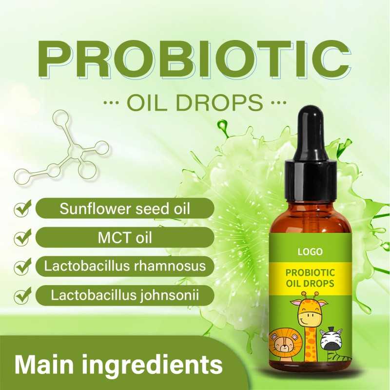 OEM Mixed Probiotics Oil Drops Promote Growth in Children Kids Heightening Immunity Support Probiotic for Baby