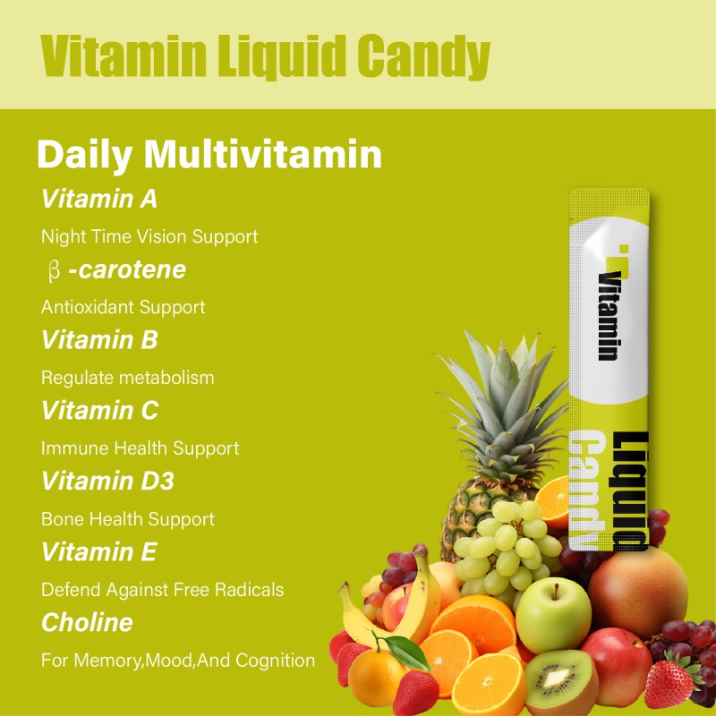 Kids Children Multivitamin Gummies  Essential Vitamins for Ages 2+ Vitamin a C D E Vegetarian B1 B2 B6 B12 Liquid Gummy Candy