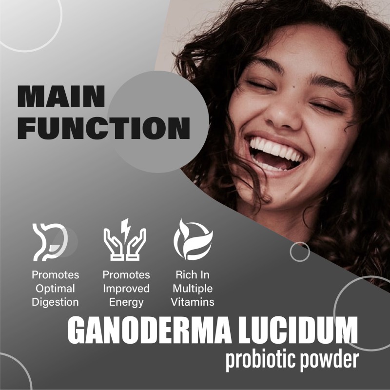 Customizable Brand Food Grade Supplements Ganoderma Lucidum Probiotics Freeze-dried Powder Reishi Vitamin Complex