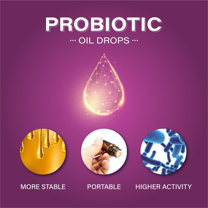 Wholesale High Quality OEM Oral Liquid Probiotic Drops Improve Lactose Intolerance Liquid Probiotic Oil Drops
