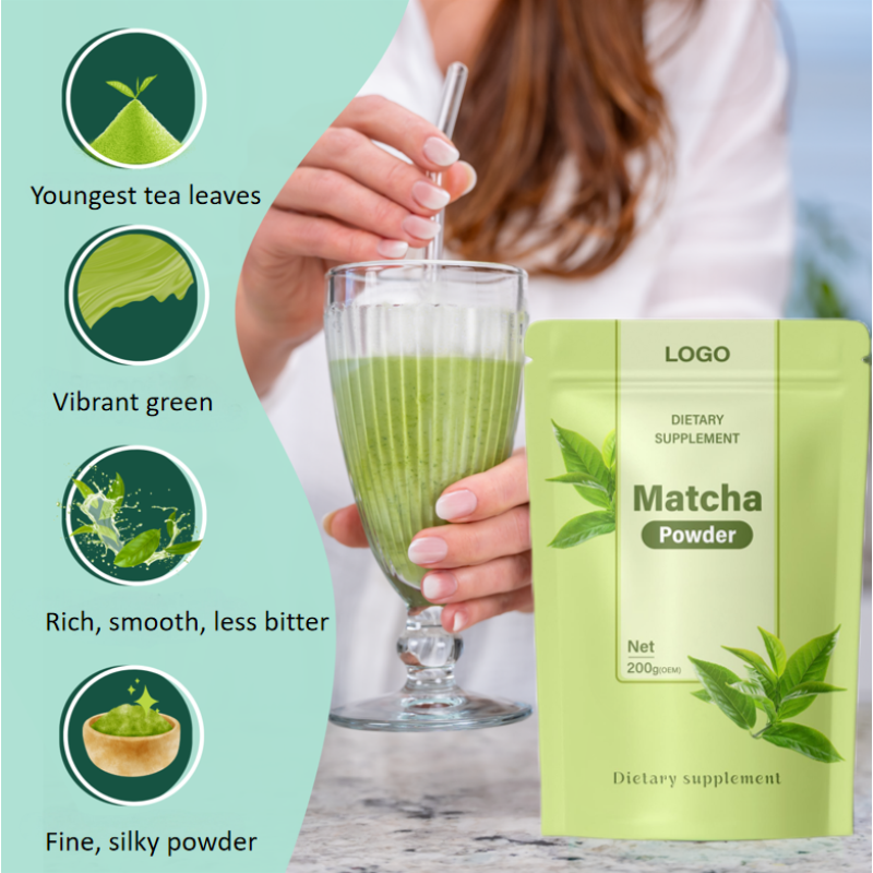OEM/ODM Private Label Organic Pure Superfood Premium Matcha Meal Replacement Powder Human Growth Healthcare Supplements