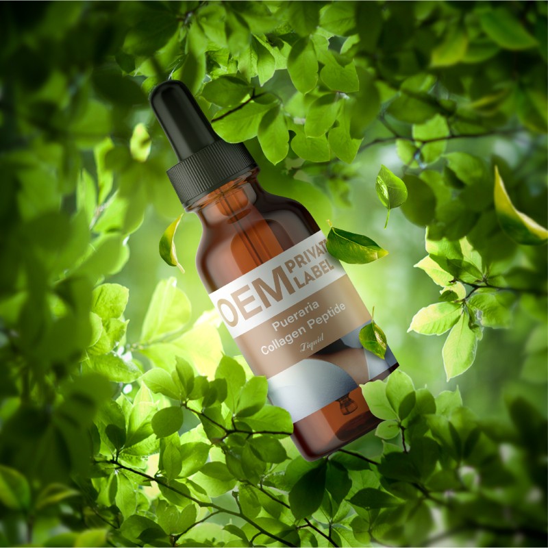 Private Label CUSTOM Breast Plump Pueraria Collagen Peptide Liquid Drops Bigger Boobs Breast Drink for Women Breast Enhancement