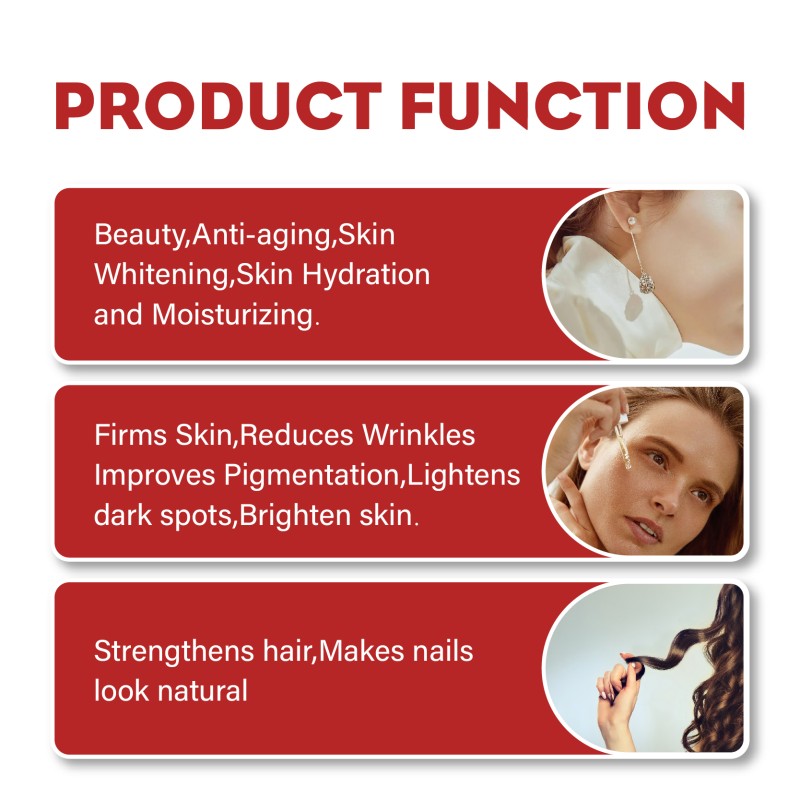 Customized Brand Blood Orange Yeast Collagen Liquid Drop for Skin Beauty Whitening