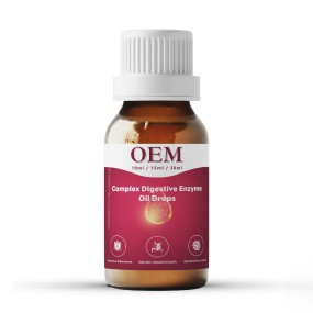 OEM Complex Digestive Enzymes  Oil Drops Lipase, Cellulase, Protease and Amylase for Gut Health and Digestion Digestive Health