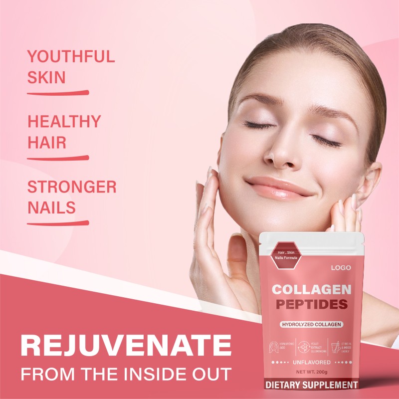 Beauty New Skin Care Collagen Peptide Sodium Hyaluronate Powder L-glutathione Vitamin C and E Complex Powder for Women Skin