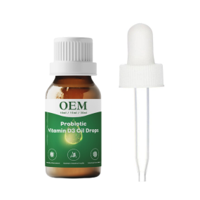 OEM Health Supplement Private Label Vitamin D Oil Liquid Drops with Probiotics for Infants & Babies With Lactobacillus Rhamnosus