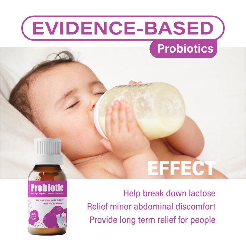 OEM Oral Liquid Probiotic Oil Drops With Lactobacillus Acidophilus Probiotic Supplement