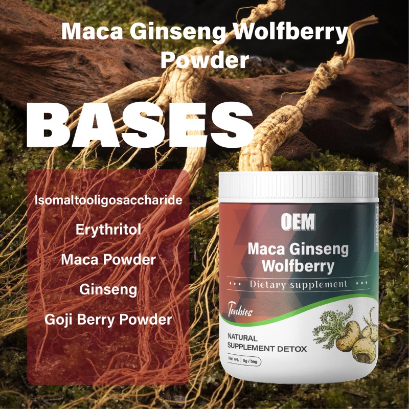 OEM Men's Health Supplements Maca Root Ginseng Wolfberry Extract for Man Energy Enhancement Hormone Balance Kidney Supplement