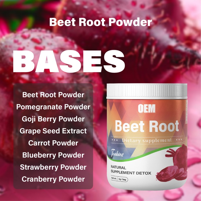 Organic Defecation Tonifying qi and Blood Red Beet Root Extract Powder with Vitamins Minerals