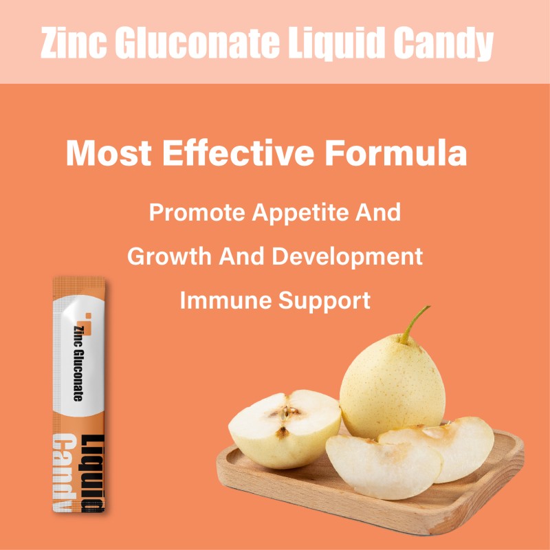 OEM Appetite Booster Zinc Gluconate Liquid Gummy Immune Support Oxidant Supplement, Kids Digestion and Appetite Support