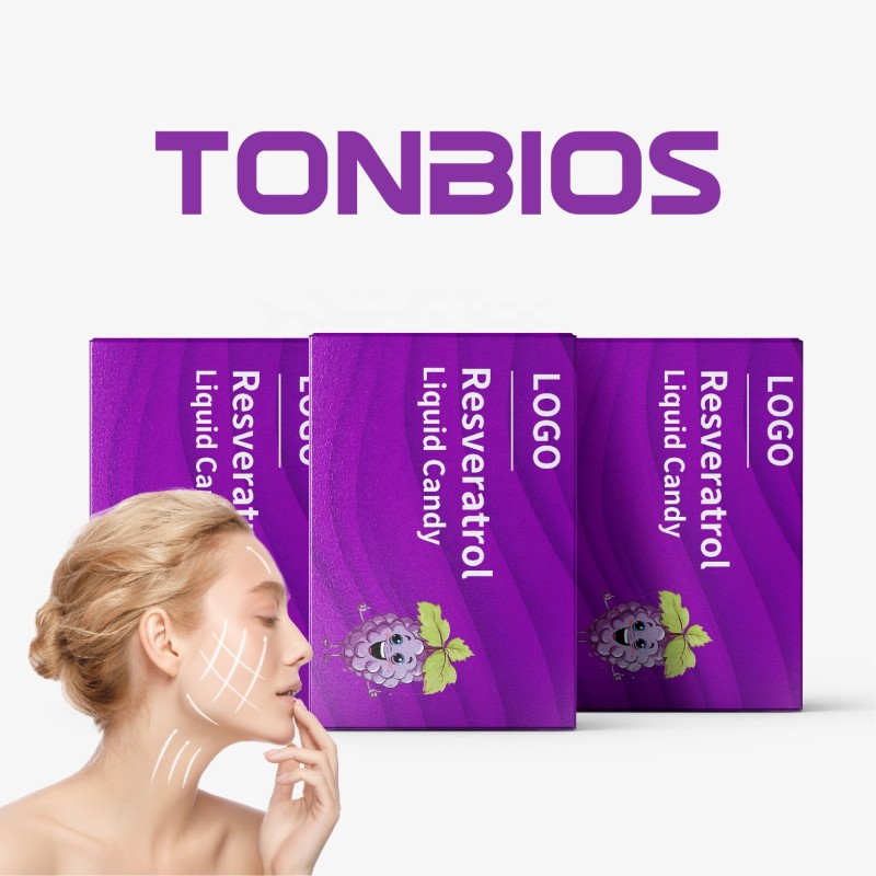 Custom Resveratrol Liquid Gummy Gel with Vitamin E Niacinamide for Heart, Skin Care Whitening, Oxidant Supplement