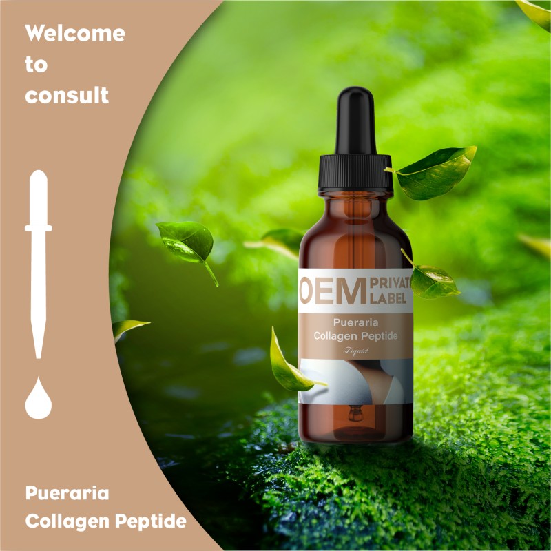 Female Bigger Breast Organic Natural Herbal Supplement Pueraria Collagen Peptide Liquid Drop