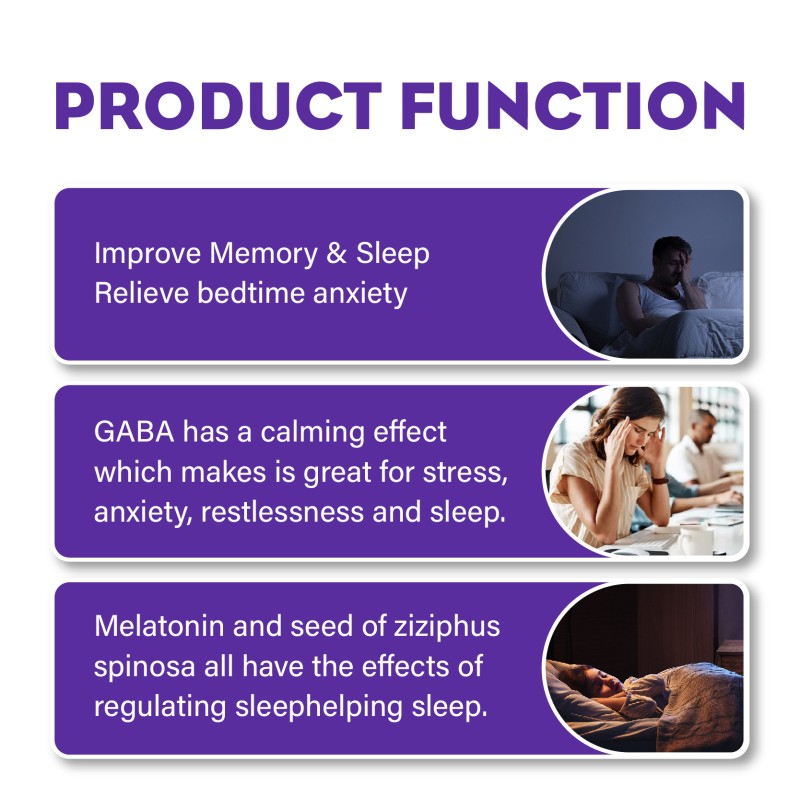 Sleep Aid GABA Oral Liquid Non-GMO Gluten Free Improve Sleep Quality Gamma Aminobutyric Acid GABA Liquid Drops