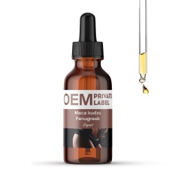 Factory Sale Private Label Maca Kudzu Fenugreek Liquid Drops Herbal Supplements for Butt Lifter Hip Enlargement