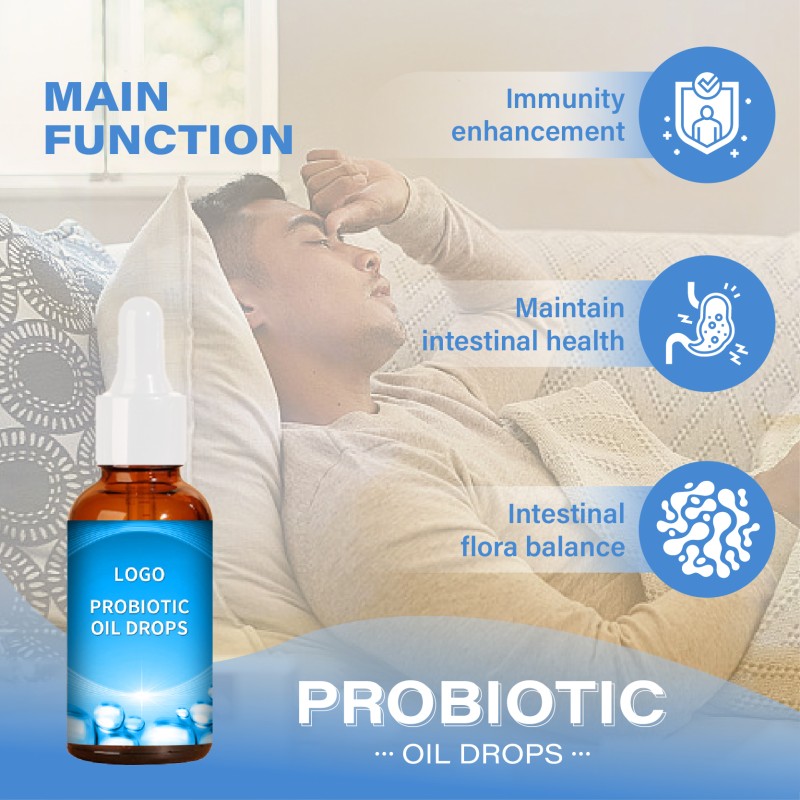 Factory OEM Enhancement Immunity System Support Probiotic Supplement Organic Liquid Probiotics Drops for Infants and Children