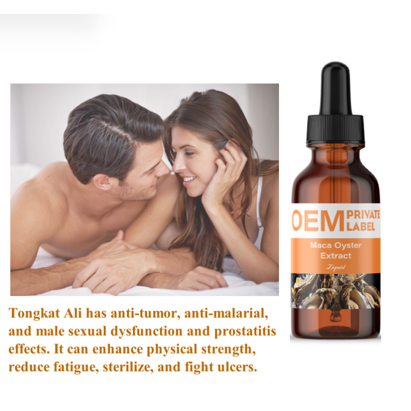 TONBIOS Maca Supplements for Men Oyster Maca Liquid Drops Male Tiredness Kidney and Fertility Support Tongkat Ali Supplement