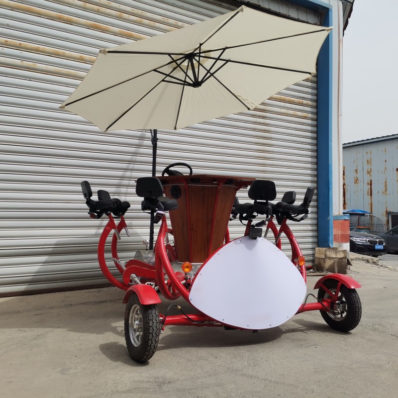 Pedal Tricycle Manufacturer - 8 Seat Pub Sightseeing