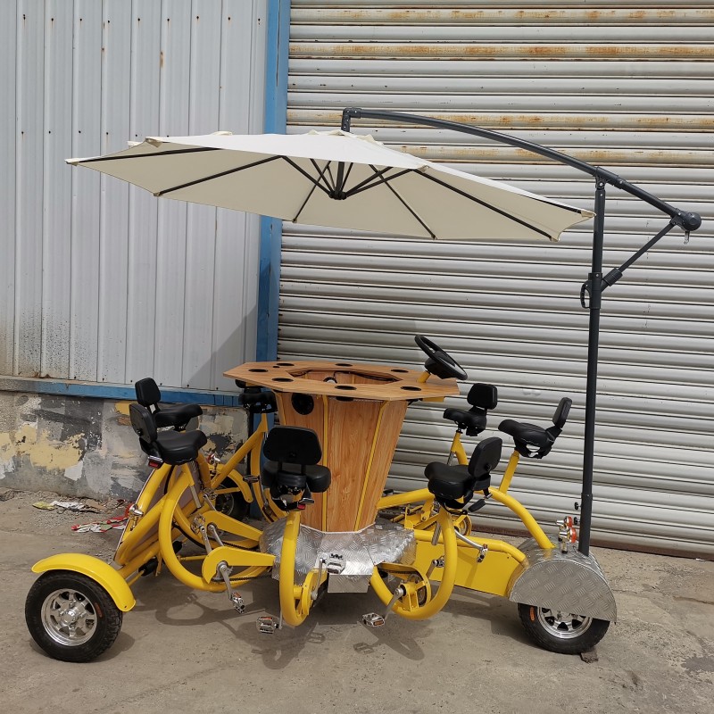 Pedal Tricycle Manufacturer - 8 Seat Comfortable Surrey