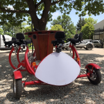 BE-S01A 8 seat BBQ Conference bike with rain cover