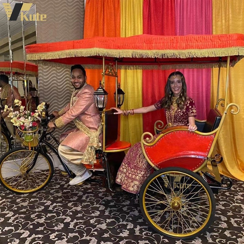 Pedicab Rickshaw Factory - Handwork Three Wheel for Wedding Touring