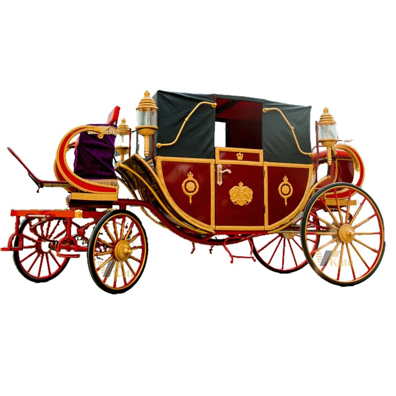 Electric Marathon Wagon Factory - Wedding Vintage Golden Royal Carriage
