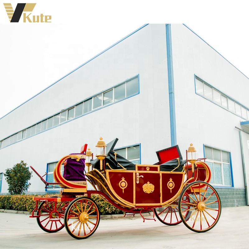 Electric Marathon Wagon Factory - Wedding Vintage Golden Royal Carriage