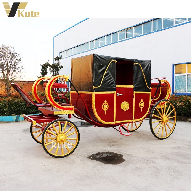 Electric Marathon Wagon Factory - Wedding Vintage Golden Royal Carriage