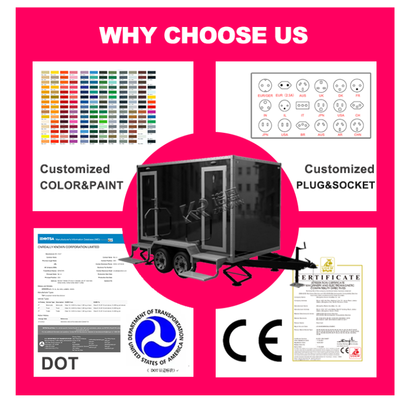 Portable Toilet Manufacturer - 2 Stall Hotel Use