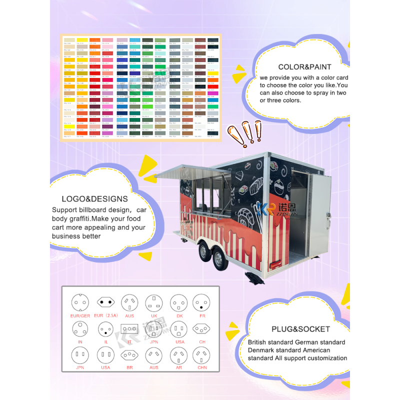 Food Trailer Manufacturer - Fiberglass Juice Bar Snacks