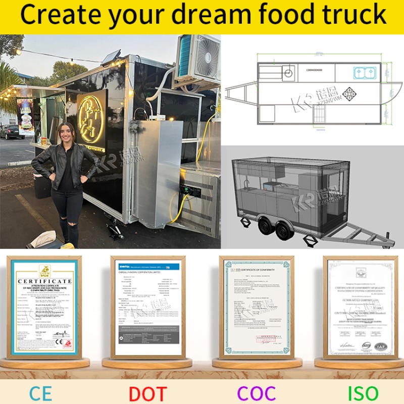 Food Truck Manufacturer - Mobile Coffee Ice Cream Trailer