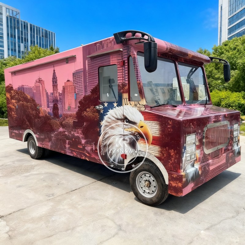 Food Truck Manufacturer - Vintage Stainless Steel Snack