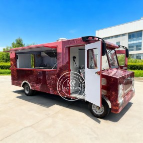 Food Truck Manufacturer - Vintage Stainless Steel Snack