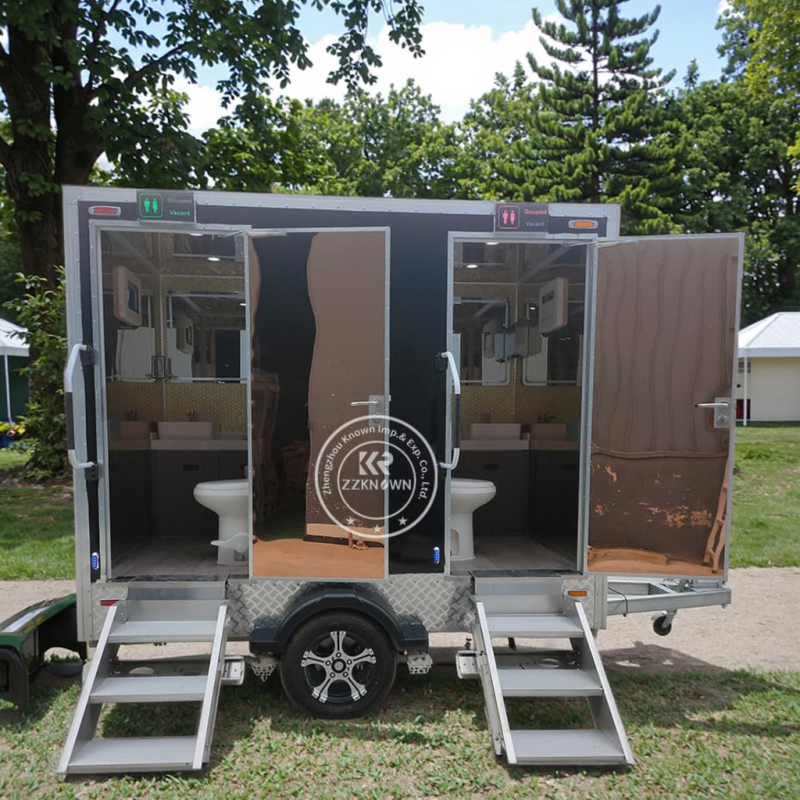 Bathroom Trailer Manufacturer - 2 Stall VIP Shower