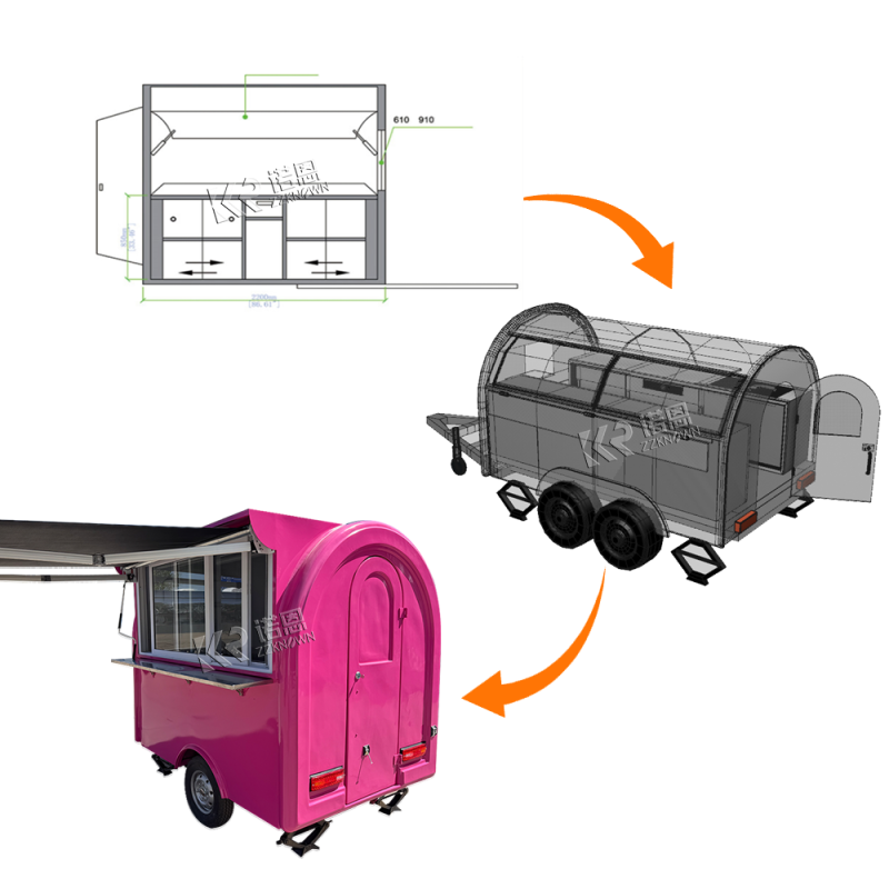 Food Truck Trailer Manufacturer - Custom Small Kitchen