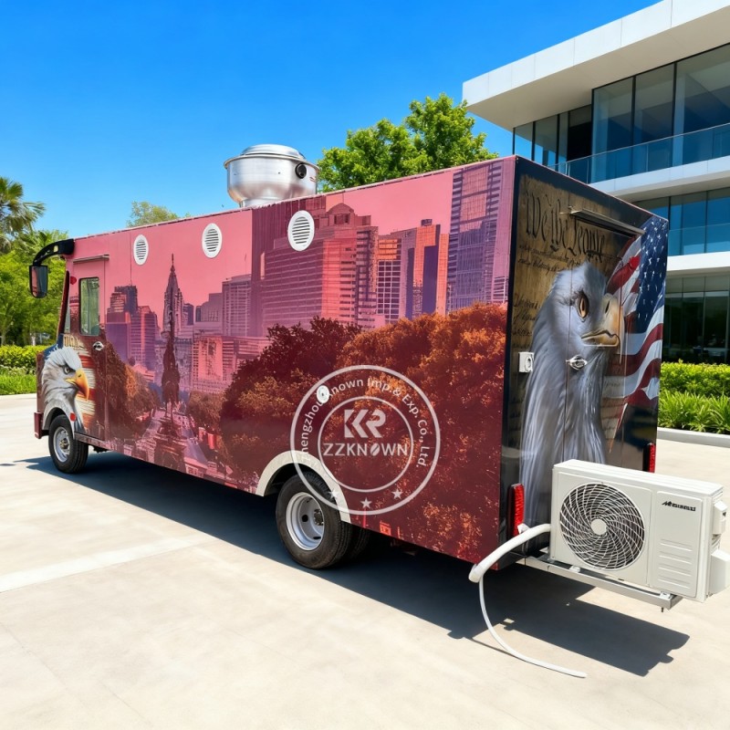 Food Truck Manufacturer - Vintage Stainless Steel Snack