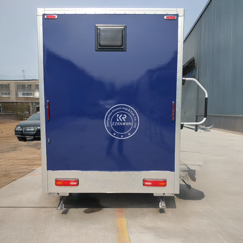 Mobile Toilet Manufacturer - Blue Color VIP Restroom