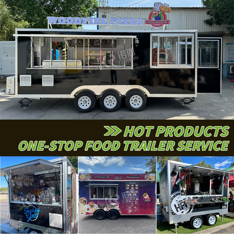 Food Trailer Manufacturer - Fiberglass Juice Bar Snacks