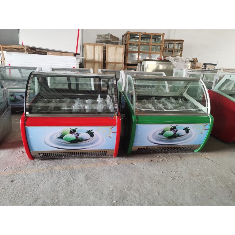 Ice Cream Showcase Factory - 18 Pans Gelato Counter