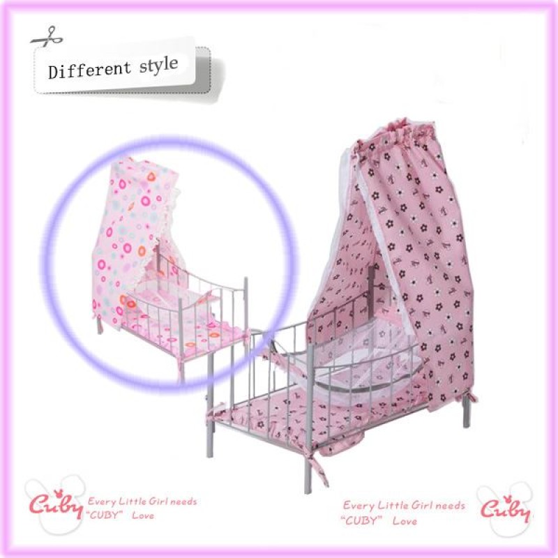 Doll Bed Manufacturer - Deluxe Metal Frame Static Nursery Crib
