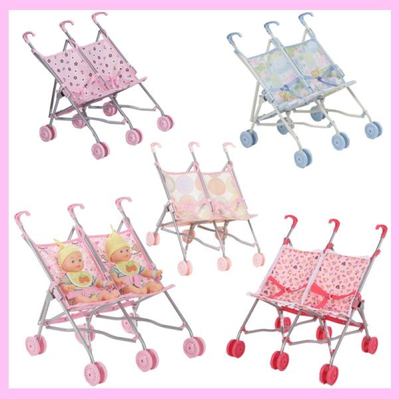 Twin Doll Stroller Manufacturer - 6-Wheel Double Sister Role Play
