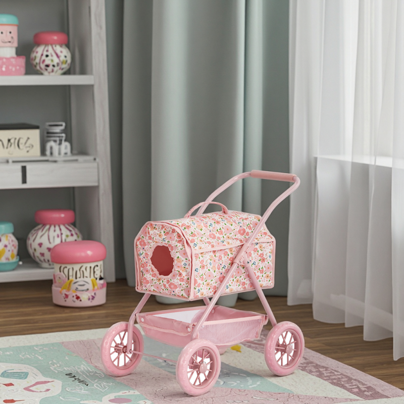 Mini Push Chair Manufacturer - OEM ODM Metal Frame Doll Stroller Pet