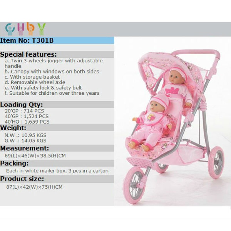 Baby Toy Buggy Manufacturer - OEM Cute Small Three Wheels Adjustable