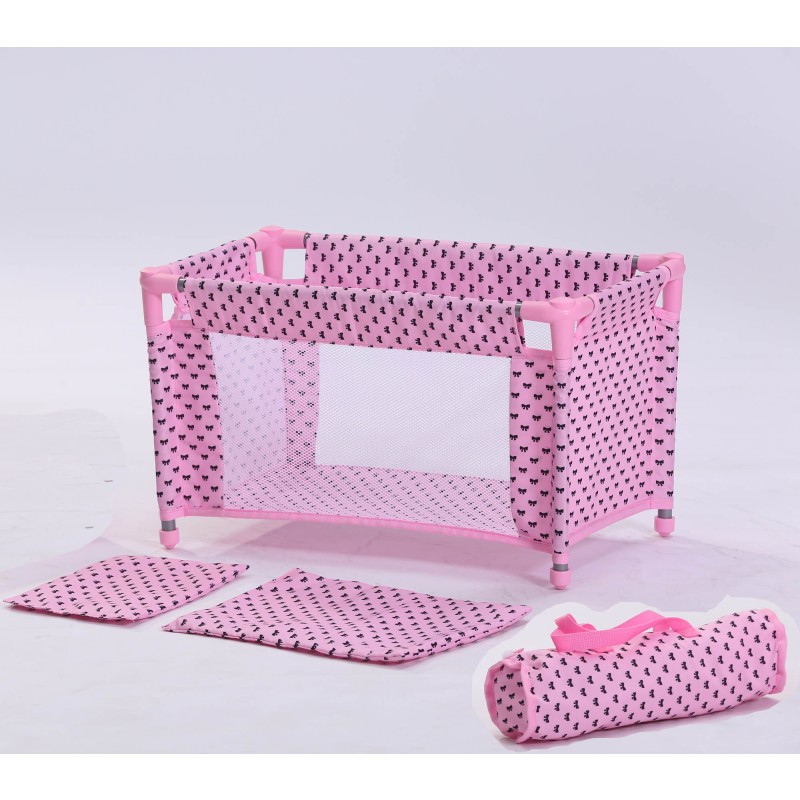 Pink Doll Bed Factory - Mini Wooden Cradle Toy Infant Pretend