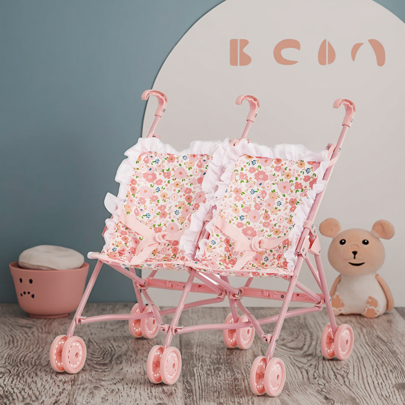 Floral Lace Stroller Factory - Premium Pretend Play Baby Buggy