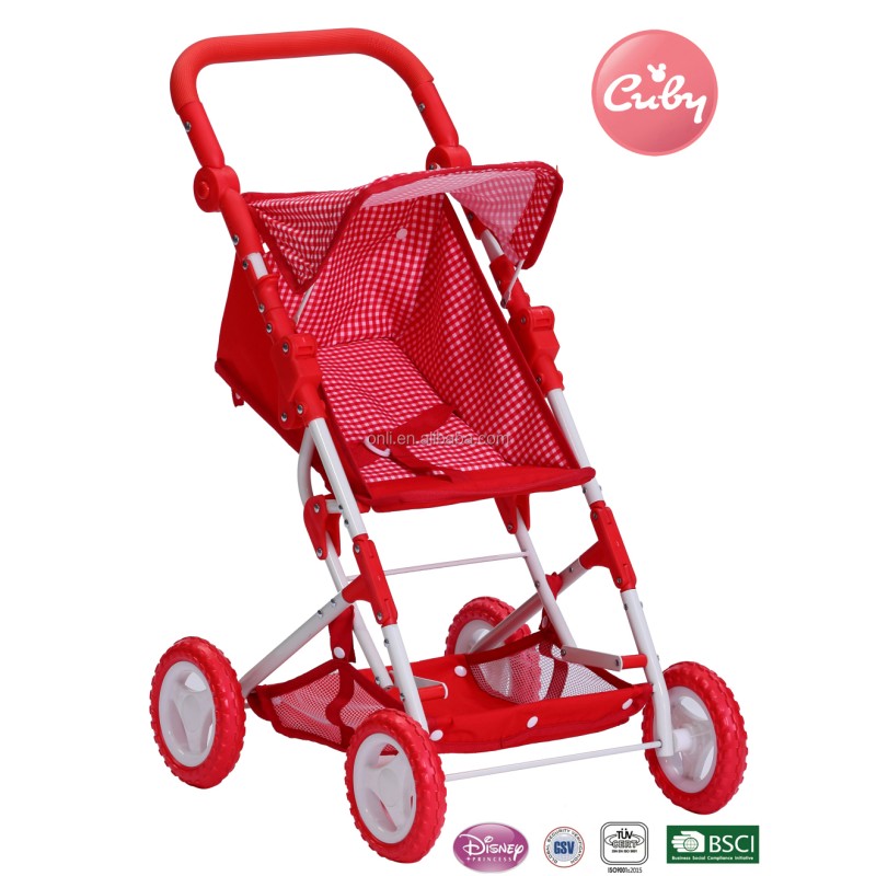 Doll Stroller Manufacturer - Factory Direct Iron Frame Triple Folded