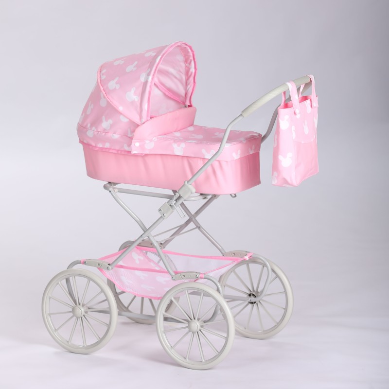 Doll Stroller Factory - Exquisite Deluxe Metal Frame Glitter Fabric